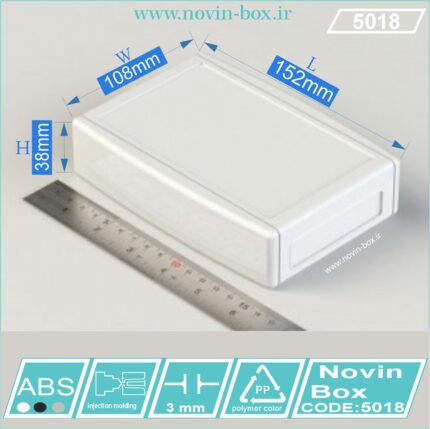 جعبه رومیزی 5018 سفید یا مشکی ابعاد L152*W108*H36 (mm)